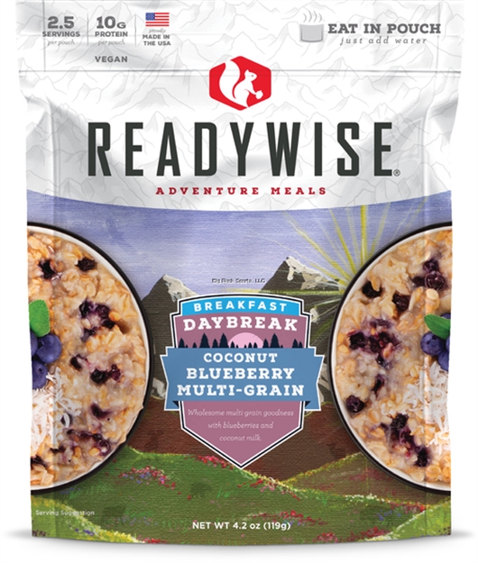 Picture of Readywise Daybreak Coconut Blueberry Multi-Grain, 2.5 Servings, Just Add Water