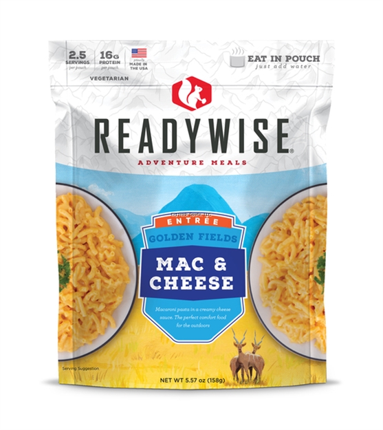 Picture of Readywise Golden Fields Mac & Cheese, 2.5 Servings, Just Add Water