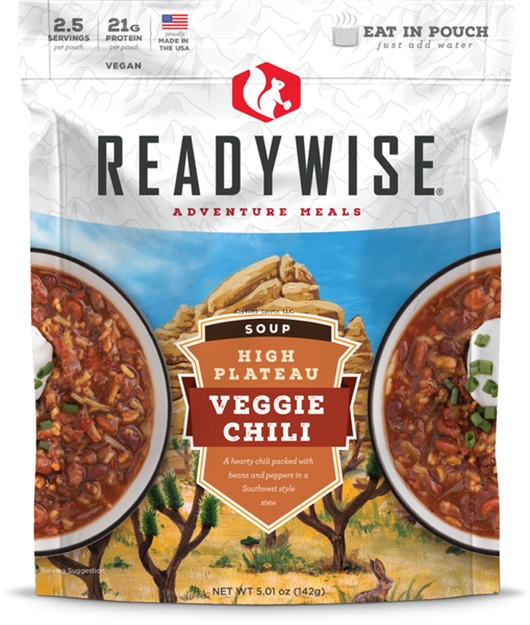 Picture of Readywise High Plateau Veggie Chili Soup, 2.5 Servings, Just Add Water