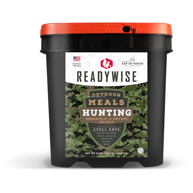 Picture of Readywise Hunting Outdoor Meals Grab & GO Bucket, 6 Entrees/3 Breakfasts/3 Snacks