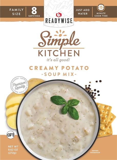 Picture of  Readywise Rwsk05066 Simple Kitchen Creamy Potato Soup 8 Servings Per Pouch, 6 Per Case