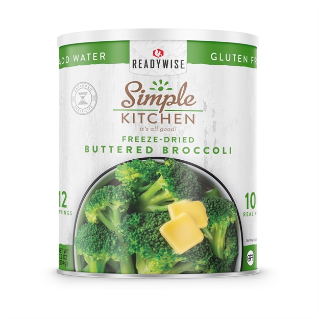 Picture of Readywise Simple Kitchen Buttered Broccoli 22 Serving Can RWSKCN03-007