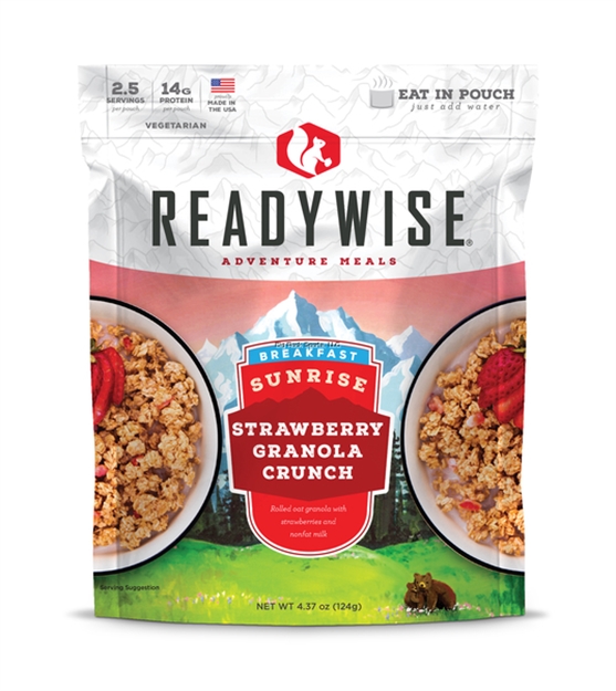 Picture of Readywise Sunrise Strawberry Granola Crunch, 2.5 Servings, Just Add Water RW03-907 851238005479