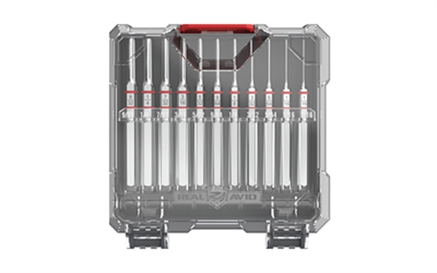 Picture of Real Avid Avapks Accu-Punch Standard Pin Punch Set Steel 11 Pieces AVAPK-S 813119015175