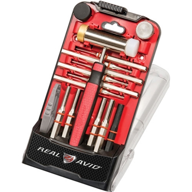 Picture of  Real Avid Avhps Accu-Punch Hammer & Punches Steel Red Rubber Handle 813119012433