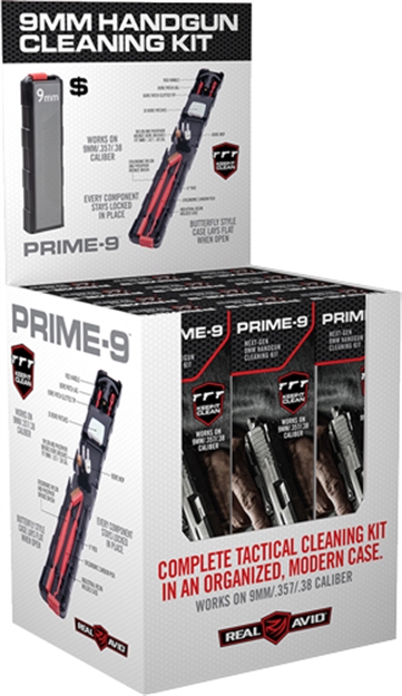 Picture of Real Avid Avid Prime 9Mm Pistol Cleaning Kit 12Pc. Display AVGCK9MM-12D