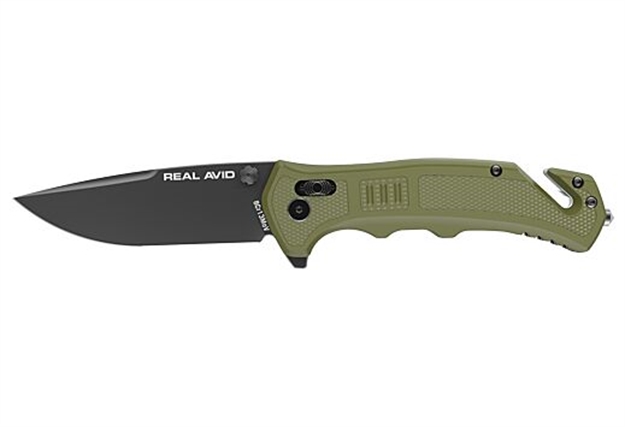 Picture of  Real Avid Avid Rav-4 Knife Assisted Folding 3.25" Bld Green Nylon