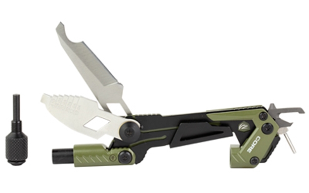 Picture of Real Avid Avgtcorsg Core Gun Tool Shotgun Olive Green/Black Stainless Steel AVGTCOR-SG