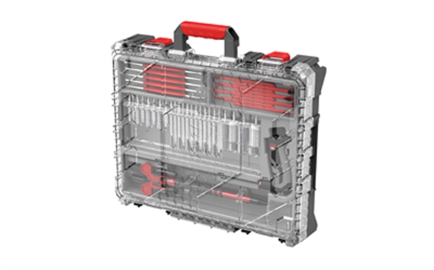 Picture of  Real Avid Avbmmk Bore-Max Master Cleaning Kit & Mobile Workstation  Multi Cal 12/20 Gauge Gray/Red