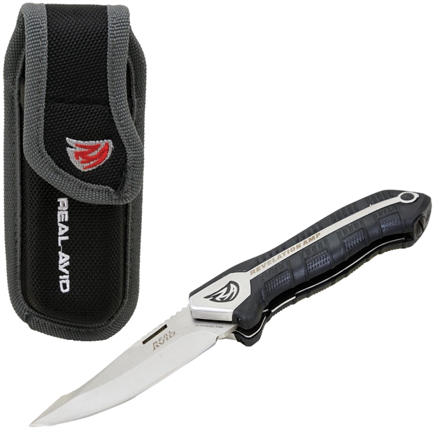 Picture of Real Avid/Revo Avrampf1b Revelation Folder 3.5" 440 SS Drop Point Syn Rbbr