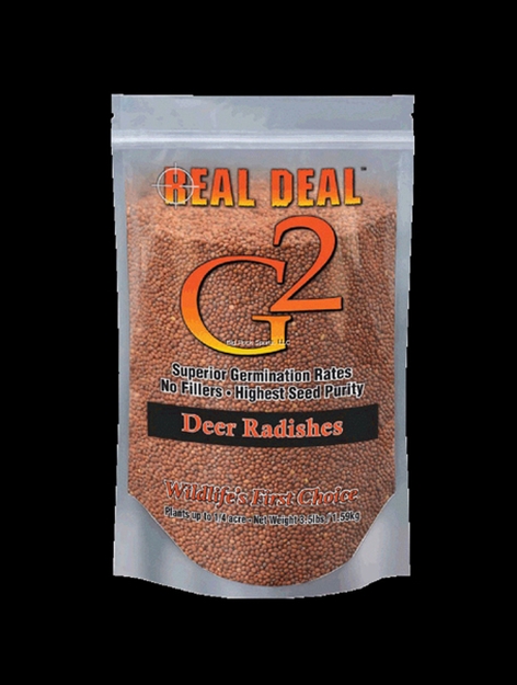 Picture of Real Deal Mineral G2 Deer Radishes-Annual Fall Blend, 1/4 Acre, Great For Shaded Areas And AN Excellent Source OF Protein