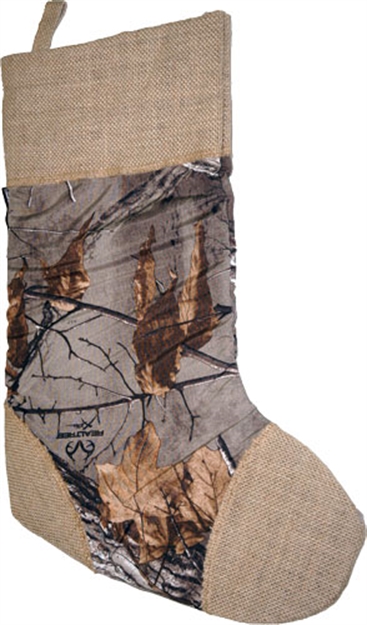 Picture of Realtree  Christmas Stocking  Brown Camo/Tan Trim<
