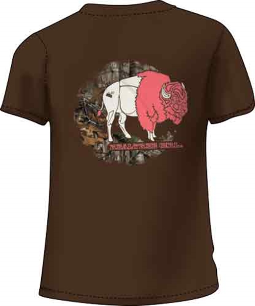 Picture of Realtree Women's T-Shirt "Bison" Medium Chocolate<