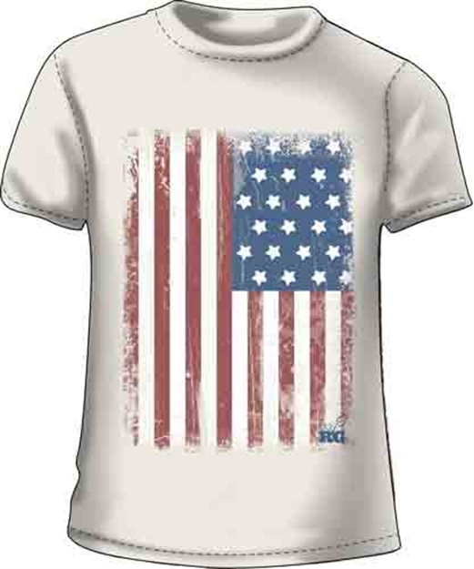 Picture of Realtree Women's T-Shirt "Grand 'Ol Flag" 2X-Large Off White<