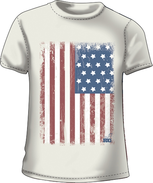 Picture of Realtree Women's T-Shirt "Grand 'Ol Flag" Medium Off White<