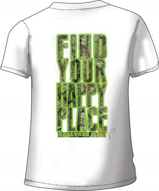 Picture of Realtree Women's T-Shirt "Happy Place" Small White<
