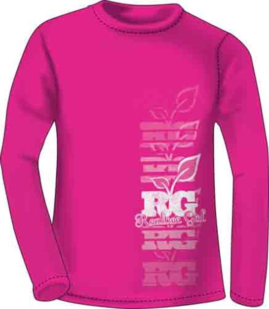 Picture of Realtree Women's T-Shirt Long Sleeve X-Lg "Girl ON Rise" Fuchsia<