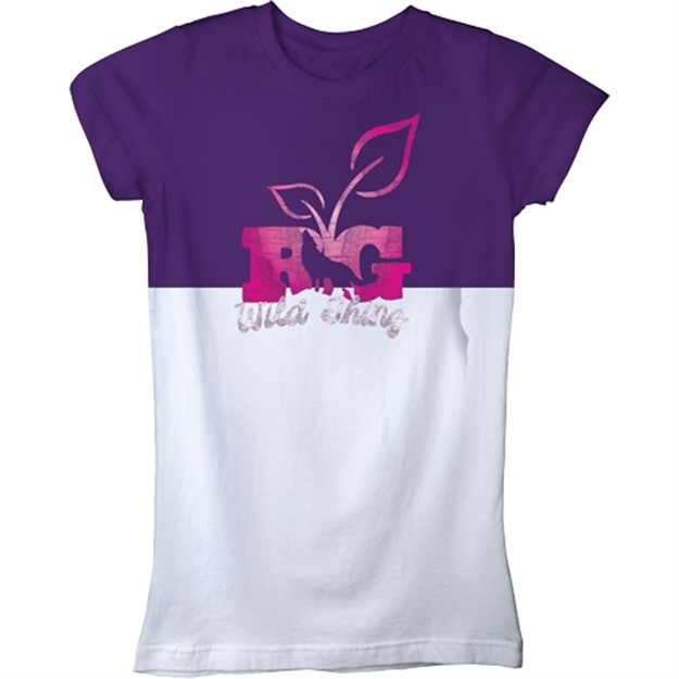 Picture of Realtree Women's T-Shirt "Wild Thing" Large Fitted Purple<