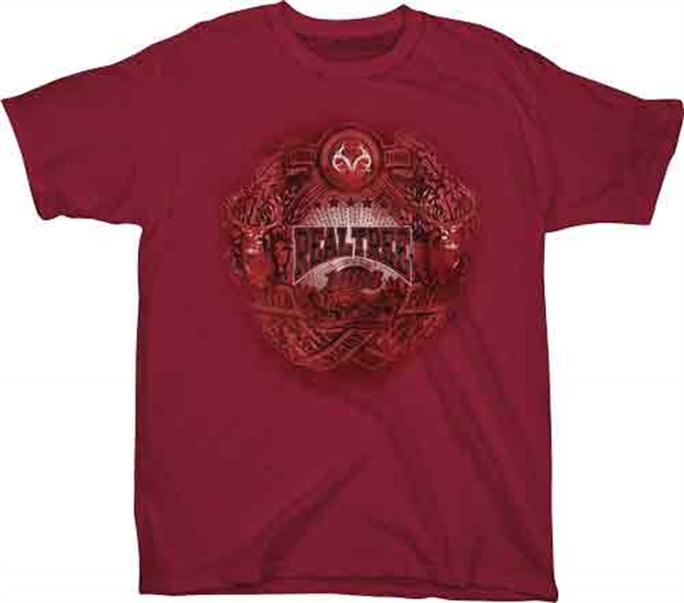 Picture of Realtree Youth's T-Shirt "Badge" X-Large Cardinal<