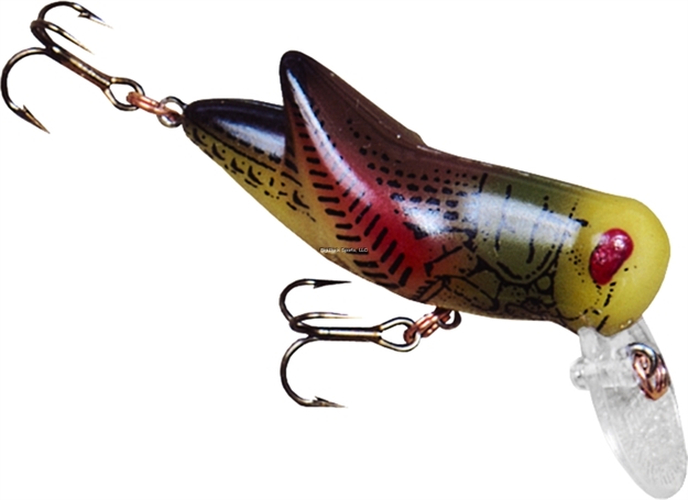 Picture of Rebel Crickhopper Topwater/Crankbait Lure, 1 1/2", 3/32 Oz, Firetiger, Floating