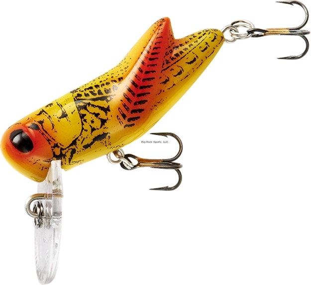Picture of Rebel Crickhopper Topwater/Crankbait Lure, 1 1/2", 3/32Oz, Sunburst, Floating