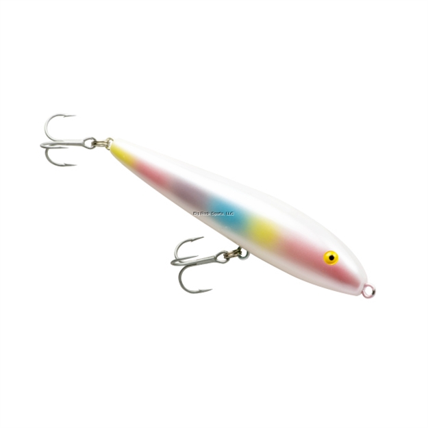 Picture of Rebel Jumpin' Minnow, 4 1/2", 3/4Oz, #2 Hooks, Mother OF Pearl