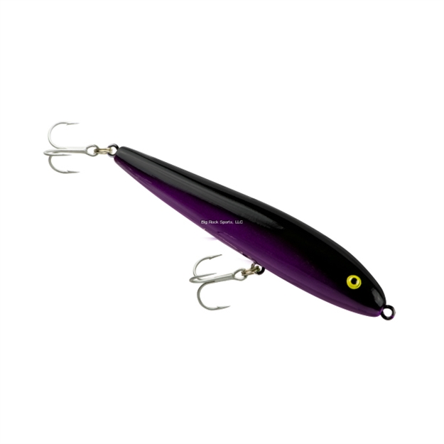Picture of Rebel Jumpin' Minnow, 4 1/2", 3/4Oz, #2 Hooks, Purple/Black