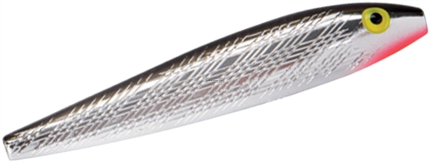 Picture of Rebel Jumpin' Minnow Topwater Bait, 4 1/2", 1/2 Oz, Silver/Black, Floating