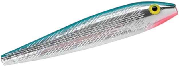 Picture of Rebel Jumpin' Minnow Topwater Bait, 4 1/2", 1/2 Oz, Silver/Blue, Floating