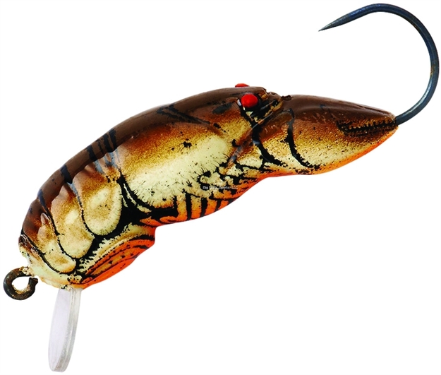 Picture of Rebel Micro Crawfish, 1 5/16", 1/16 Oz, Chartreuse/Brown