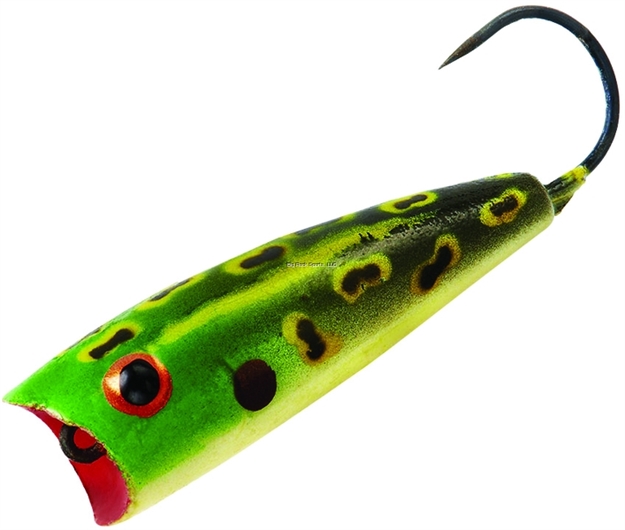 Picture of Rebel Micro Pop-R Topwater Bait, 1 1/4", 1/16 Oz, Bullfrog, Floating