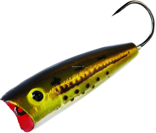 Picture of Rebel Micro Pop-R Topwater Bait, 1 1/4", 1/16 Oz, Ol' Bass, Floating