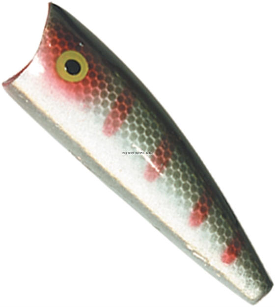 Picture of Rebel Pop-R Plus Topwater Bait, 2 1/2", 1/4 Oz, Green Perch, Floating