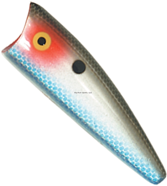 Picture of Rebel Pop-R Plus Topwater Bait, 2 1/2", 1/4 Oz, Silver Shad, Floating