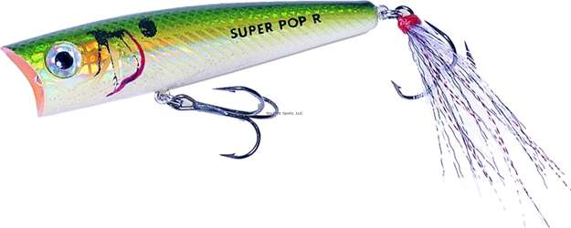 Picture of Rebel Super Pop-R Topwater Bait, 3 1/8", 5/16 Oz, Blue Darter, Floating