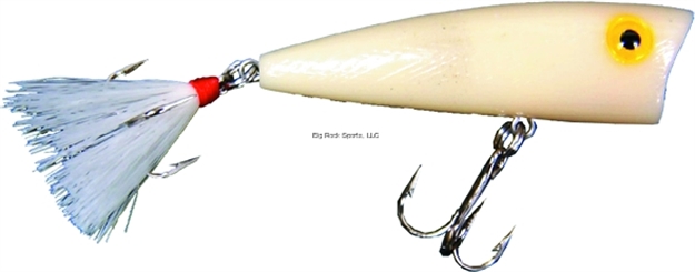Picture of Rebel Teeny Pop-R Topwater Bait, 2", 1/8 Oz, Bone, Floating