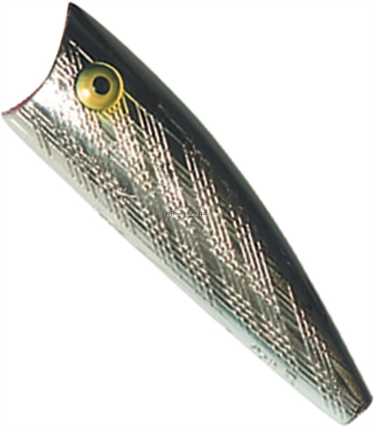 Picture of Rebel Teeny Pop-R Topwater Bait, 2", 1/8 Oz, Silver/Black, Floating