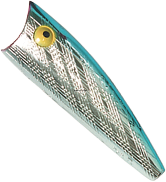 Picture of Rebel Teeny Pop-R Topwater Bait, 2", 1/8 Oz, Silver/Blue, Floating