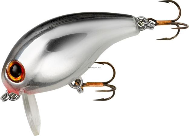 Picture of Rebel Teeny Wake-R Wake Bait, 1 1/2", 5/32 Oz, Chrome/Black