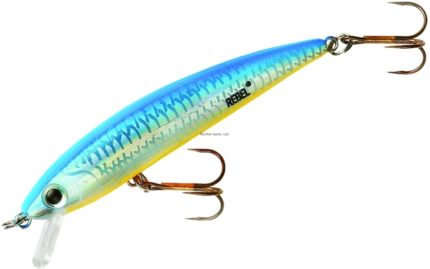 Picture of Rebel Tracdown Ghost Minnow, 2 1/2", 1/8 Oz, Blue Back/Orange Belly, Sinking
