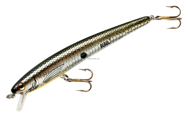 Picture of Rebel Tracdown Minnow-4.25", 3/8Oz, Tennessee Shad, #6 Barbed Trebles