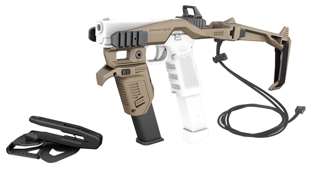 Picture of Recover Innovations Inc 20/20Mgt Tactical 20/20 Stabilizer Kit  Synthetic Tan With Mg9 Angled Pouch