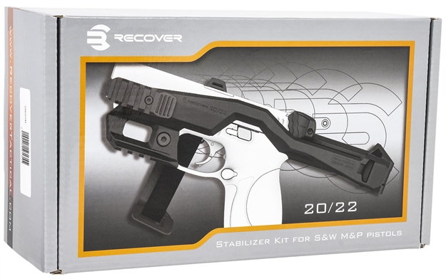 Picture of Recover Tactical 2022B01 Tactical 20/22 Stabilizer Kit  Synthetic Black Stock For S&W M&P Shield 9,40 20/22B-01