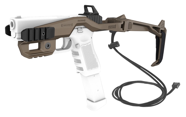 Picture of  Recover Tactical 2020Ns-02 Tactical 20/20 Stabilizer Kit  Synthetic Tan Brace With Strap, Charging Handles, Minimalist Sling & Picatinny Side Rails For All Gen Glock 7290017108582