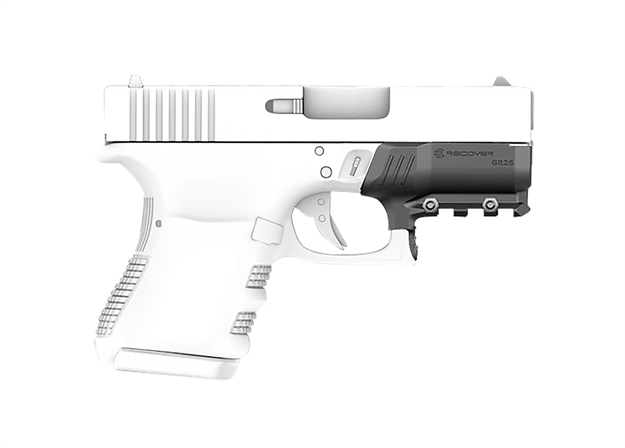 Picture of Recover Tactical Gr2601 Rail Adapter For Glock 26 And 27  Black GR26-01 7290017108155