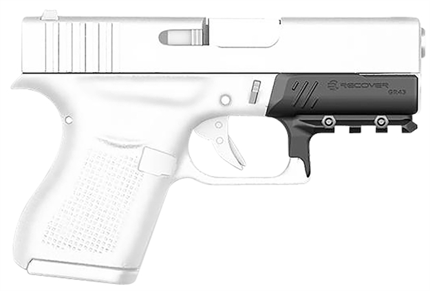 Picture of Recover Tactical Gr4301 Compact Rail Adapter For Glock 43 43X And 48  Black GR43-01