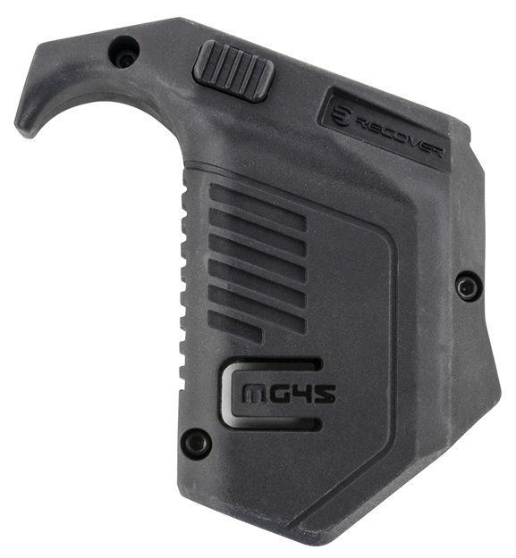 Picture of Recover Tactical Mg4501 Angled Mag Pouch  Double Stack, Black Polymer, 45 Acp/10Mm Auto, Compatible W/ Glock MG45-01 7290018561331