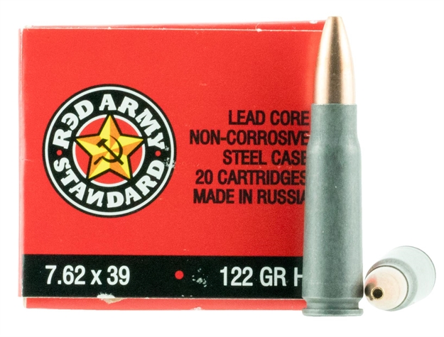 Picture of Red Army Standard  7.62X39mm 122 GR Hollow Point 180 Bx/ 5 CS