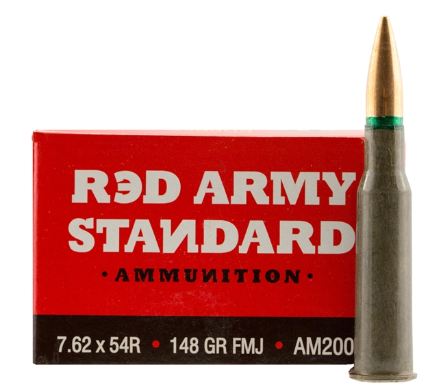 Picture of Red Army Standard Am2000 Copper-Jacketed Fmj 7.62X54r 148 GR 20Box/36Case