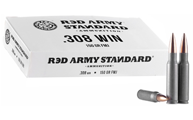 Picture of Red Army Standard Am3090 Red Army Standard  308 Win 150 GR Full Metal Jacket (Fmj) 20 Bx/ 25 CS